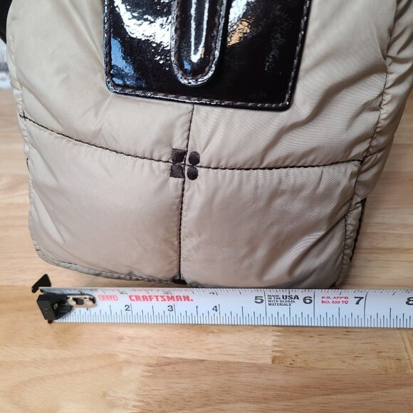 Kate Spade Alpine Beige Nylon Quilted Puffer Bag Classic Crossbody Cream - Picture 5 of 12